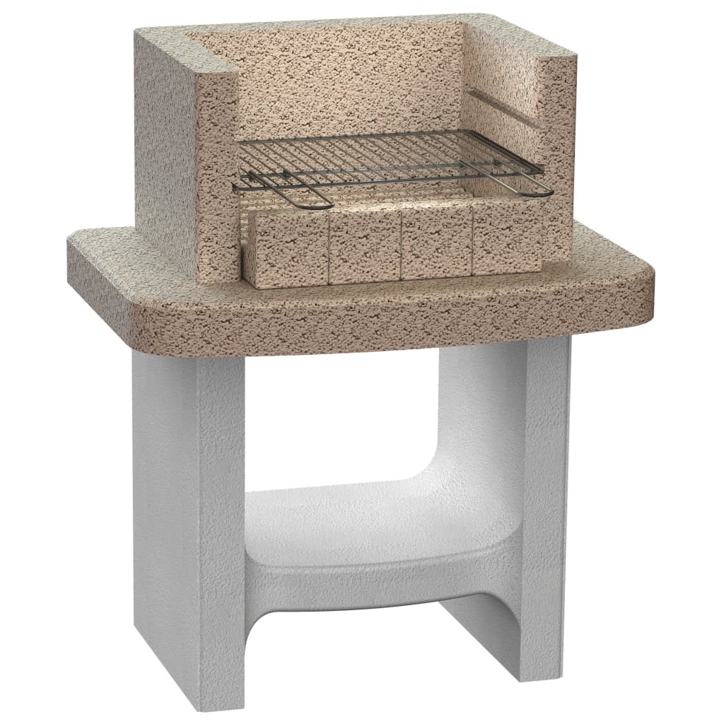 Concrete Charcoal BBQ Stand with Shelf